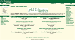 Desktop Screenshot of adinfinitumbooks.com